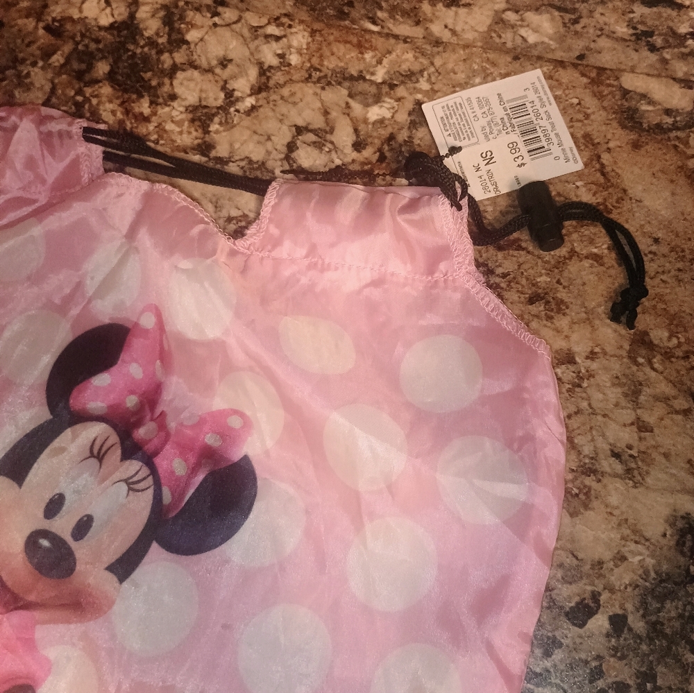 Minnie Mouse Drawstring Bag Disney Minnie Mouse Bag - Picture 2 of 3